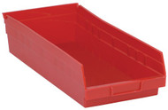 CC400 Plastic SHELF Bins (RED) 8-3/8"Wx17-7/8"Dx4"H