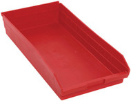 CC415 Plastic SHELF Bins (RED) 11-1/8"Wx23-5/8"Dx4"H