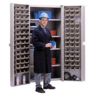 CB694 Storage Cabinets Stone bins38"Wx24"Dx72"H