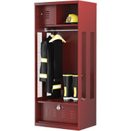 FI101 Standard Gear Lockers (RED w/foot locker)