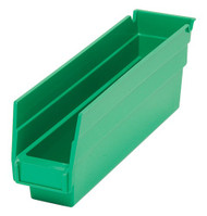 CB696 Plastic SHELF Bins (GREEN) 2-3/4"Wx11-5/8"Dx4"H