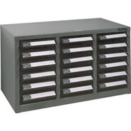CF293 18 clear drawers21.3"Wx10.4"Dx12.2"H