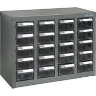 CF312 20 clear drawers18.3"Wx8.7"Dx13.8"H