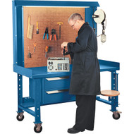 FF068 Mobile Workstationsw/lighting30"Wx60"L