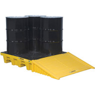 SBA856 Drum Spill Pallets 4-drumWith drain