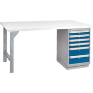 FH899 Workbenches (laminated plastic tops) 36"Wx60"Lx34"H