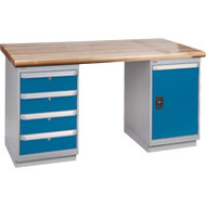 FG120 Workbenches (laminated wood tops) 30"Wx60"Lx34"H