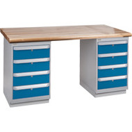FG217 Workbenches (laminated wood tops) 24"Wx60"Lx34"H