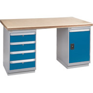 FG144 Workbenches (shop grade wood tops) 36"Wx72"Lx34"H