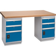 FH905 Workbenches (shop grade wood tops) 36"Wx60"Lx34"H