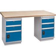 FG248 Workbenches (shop grade wood tops) 36"Wx72"Lx34"H