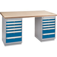 FG423 Workbenches (shop grade wood tops) 36"Wx72"Lx34"H
