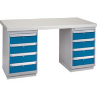 FG222 Workbenches (laminated plastic tops) 30"Wx60"Lx34"H
