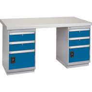 FG238 Workbenches (laminated plastic tops) 30"Wx60"Lx34"H