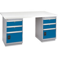 FG240 Workbenches (laminated plastic tops) 36"Wx72"Lx34"H