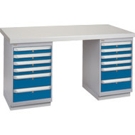 FG424 Workbenches (laminated plastic tops) 30"Wx60"Lx34"H