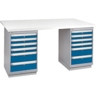 FG425 Workbenches (laminated plastic tops) 30"Wx72"Lx34"H