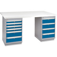 FG632 Workbenches (laminated plastic tops) 36"Wx72"Lx34"H