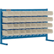 CF362 LOUVERED Bench Racks/STONE bins 4 1/8"W x 7 3/8"D x 3"H