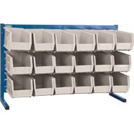 CF364 LOUVERED Bench Racks/STONE bins 5 1/2"W x 10 7/8"D x 5"H