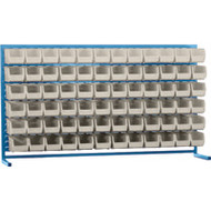 CF368 LOUVERED Bench Racks/STONE bins 5 1/2"W x 10 7/8"D x 5"H