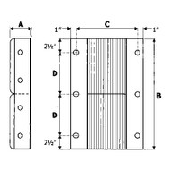 KH716 Vertical Dock Bumpers 83 lbs/6" projection