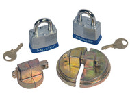 DC291 Steel Drum Locks Keyed alike