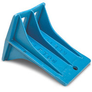 KH799 Wheel CHOCKS (iron/BLUE) 8"Wx12"Lx9"H