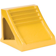 KH951 Wheel CHOCKS (iron/YELLOW) 8.5"Wx7.25"Lx8.5"H