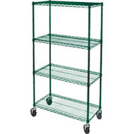 RL806Epoxy Shelf Carts (4-shelf) 36"Wx24"Dx74"H