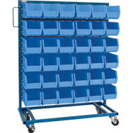 CB650 Racks BLUE Bins 36"Wx16"Dx52"H