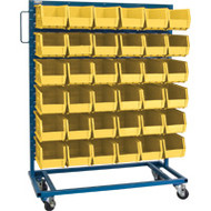 CB652 Racks YELLOW Bins 36"Wx16"Dx52"H