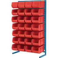 CB655 Racks RED Bins 36"Wx12"Dx61"H