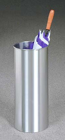 Aluminum Umbrella Bucket for 10 Umbrellas 170-320 - Satin Aluminum Finish
