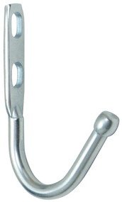 Single Prong Steel Locker Hook 151-801 - Silver
