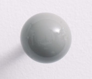 Painted Wood and Steel Coat Knob (Set of 5) 65-2069 - Grey Gloss