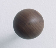 Wood and Steel Coat Knob (Set of 5) 614-2069 - Walnut