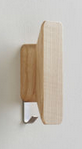 Wood and Metal Coat Hook (Set of 2) 600-302 - Ash