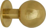 Brass Coat Knob 196-228 - Polished Brass Finish