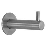 Brushed Stainless Steel Single Prong Coat Hook 241-659 - 61 mm Long