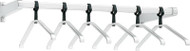 Aluminum Wall-Mounted Coat Rack with 6 Anit-Theft Hangers 263-276