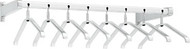 Aluminum Wall-Mounted Coat Rack with Ball Joint Removable Hangers 263-281