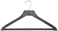 Dark Brown Polymer Coat and Pant Hanger 151-400 - Open Hook