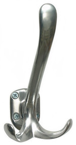 Aluminum Triple Prong Coat Hook 151-112 - Silver