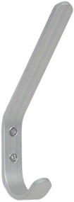 Aluminum Double Prong Coat Hook 151-919 - Silver