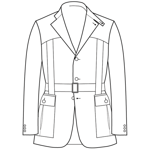 Made to Order Full Norfolk Jacket - Tweed
