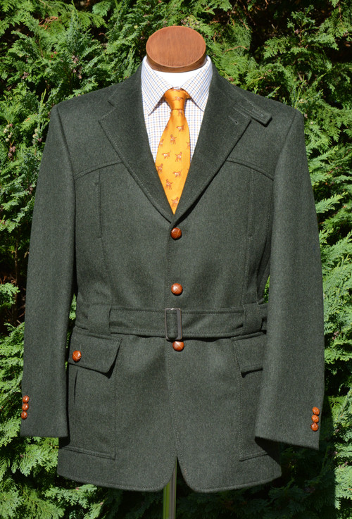 Green Loden Wool Alpaca Full Norfolk Jacket