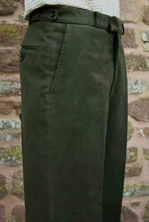 Pinewood Green Moleskin Trousers