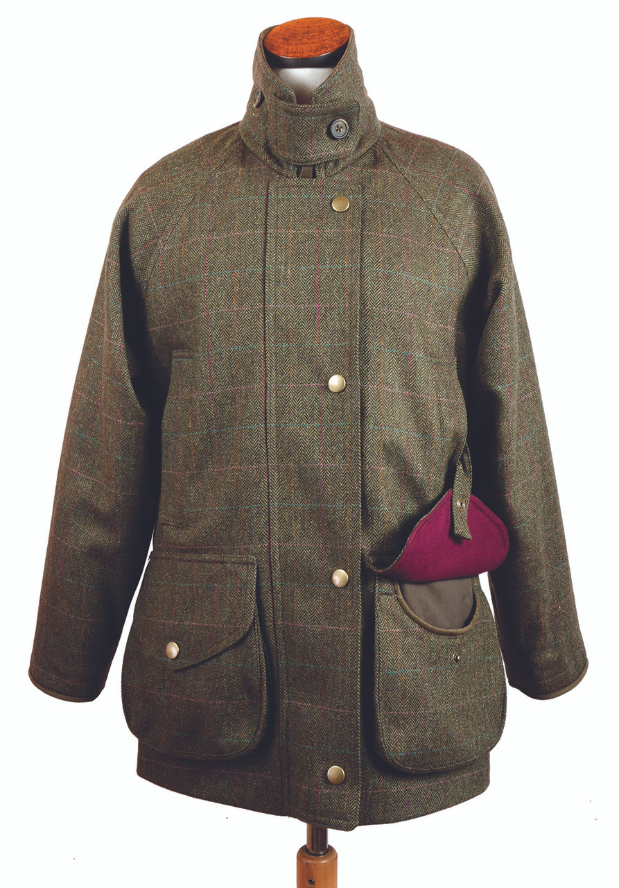 Womens Bookster Tweed Water Resistant/Breathable Field Coat