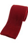 Knitted Silk Tie -  Rich Red